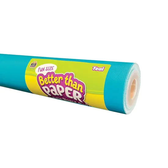 Fun Size Better Than Paper&reg; Bulletin Board Roll, 18" x 12', Teal {1}