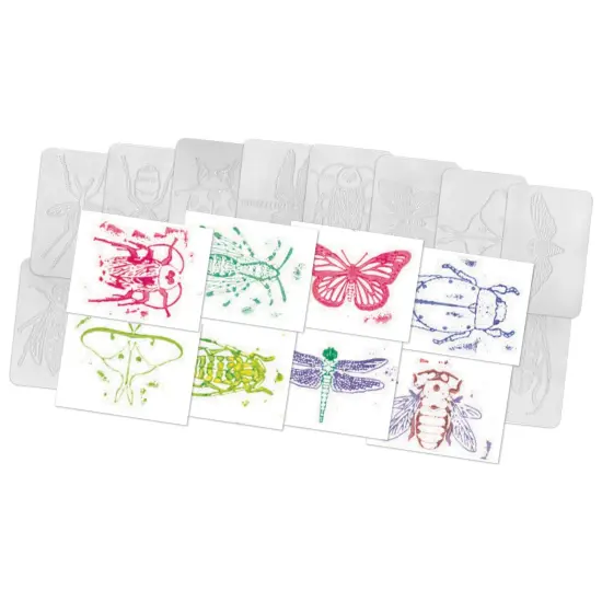 Rubbing Plates, Insects, Pack of 16 {1}