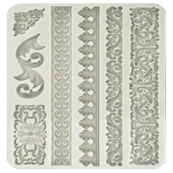 Stamperia Silicone Mold A5-Greek Borders {1}