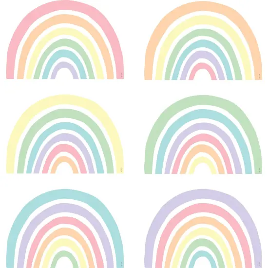 Pastel Pop Rainbows Accents, Pack of 30 {1}