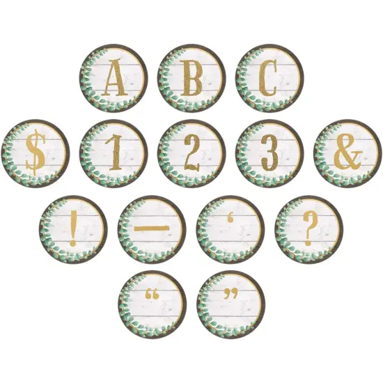 Eucalyptus Circle Letters, 216 Pieces {1}