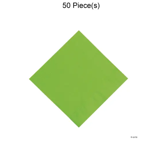Solid Color Luncheon Napkins Bulk 50 Pc Lime {1}
