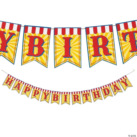 Carnival Happy Birthday Garland {2}