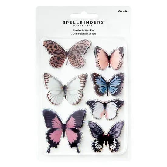 Spellbinders Timeless Stickers-Sunrise Butterflies {1}