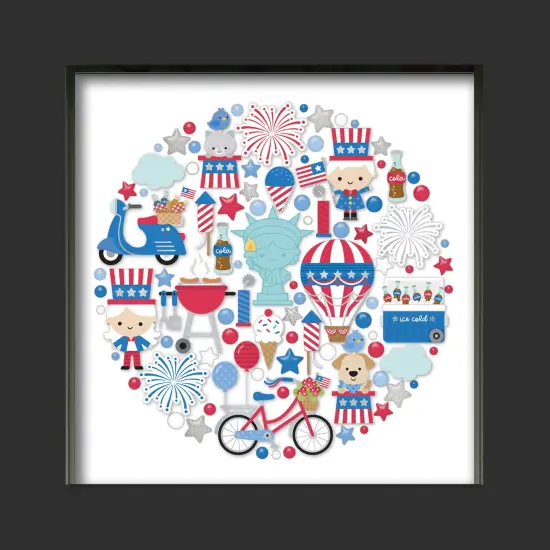 Doodlebug Desgin Shadow Box Insert Kit-Hometown USA {2}