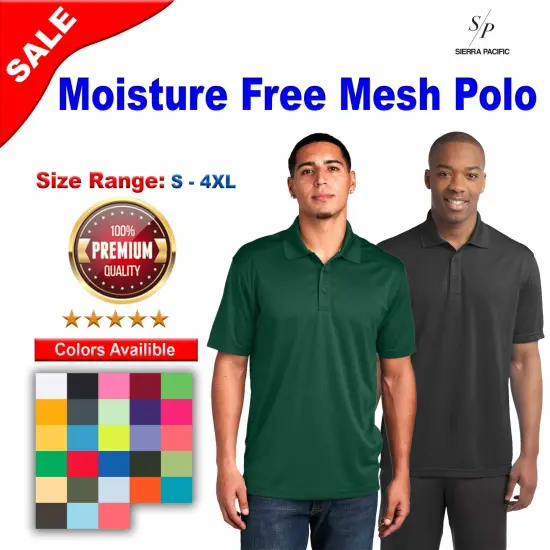 Sierra Pacific&reg; Moisture Free Mesh Polo Steel grey {2}