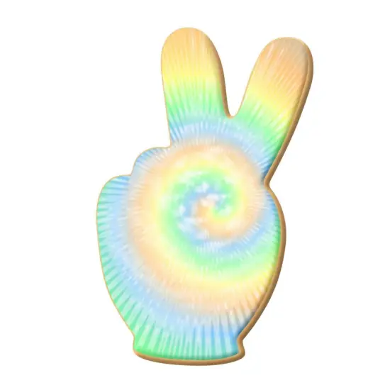 CookieCutter.Com Hand Peace Sign Cookie Cutter 4 in, Tin Plate Steel, Handmade in USA {2}