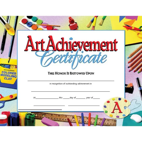 Art Achievement Certificate {1}