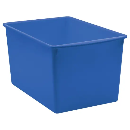 Blue Plastic Multi-Purpose Bin {1}