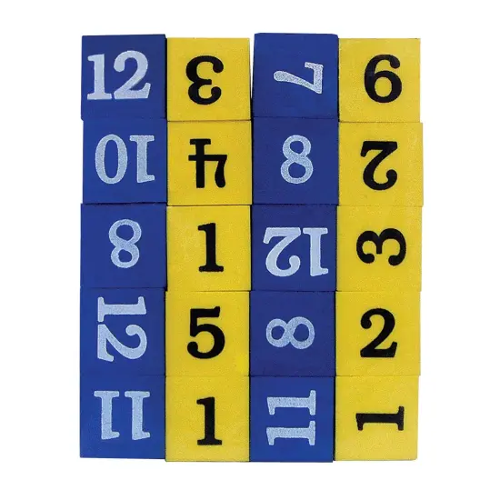 Foam Numbered Dice (Numerals 1-12) {1}