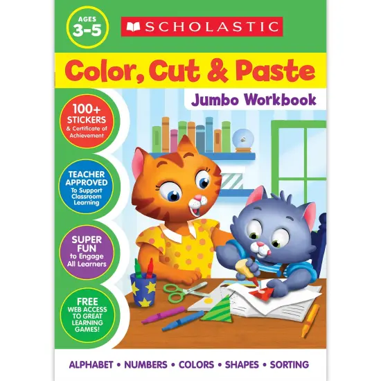 Color Cut & Paste Jumbo Workbook {1}