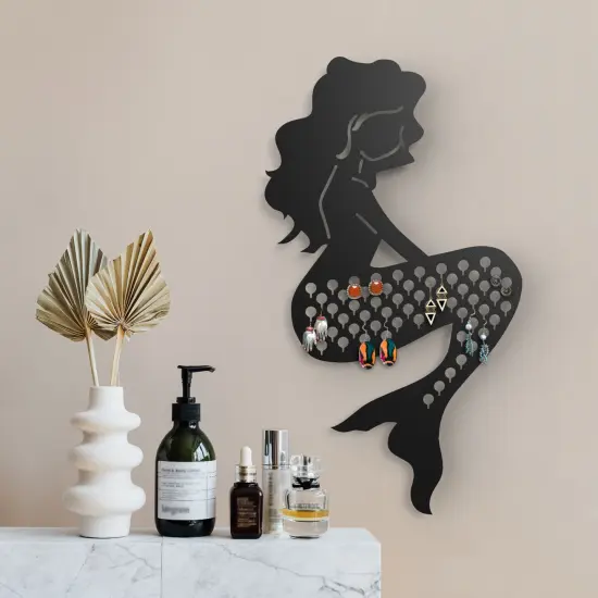 Mango Steam Mermaid Wall-Mounted Jewelry & Earring Organizer {2}
