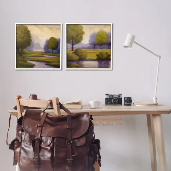 Stupell Industries Lavender Sunrise Reflections 2pc Framed Giclee Set By Gregory Williams {2}