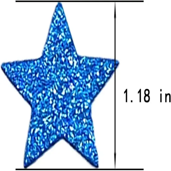 Blue Glitter Star Confetti,Blue Confetti For Table Decor,1.18 in,200PCS {3}