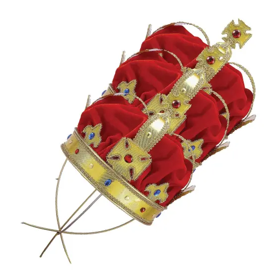 Regal King Crown with Gold and Jewel Accents {6}