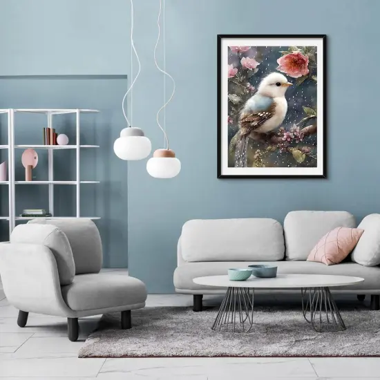 Diamond Painting Kits Bird Flower for Adults, Full Drill Diamond Dots Paintings for Beginners, Round 5D Paint with Diamonds Pictures Gem Art Kits for Home Wall Decor (11.8 * 15.8 inch) {3}