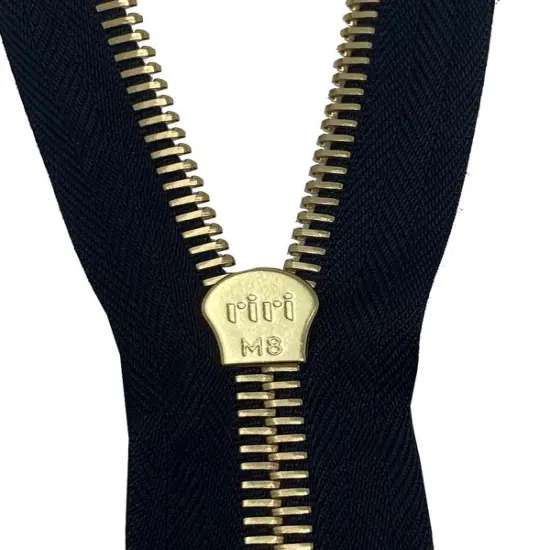 6MM Closed Bottom Zipper with KTA Pull Black Tape, Nickel Teeth {2}