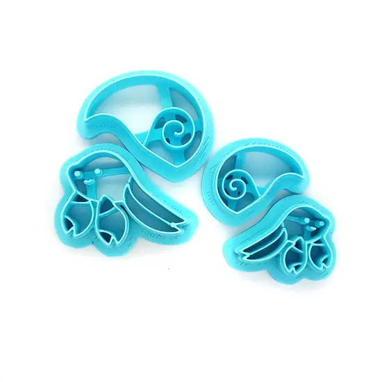 Hermit Crab with Shell Clay Cutters, 2 Sizes, 4 pc, Adorabilities {1}