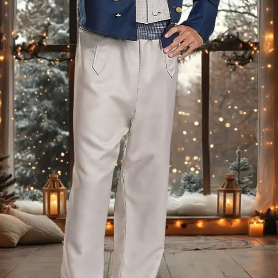 Navy Jacket and Blue Cravat Prince Eric Deluxe Costume Perfect for Halloween Adult Large/Extra Large fits 42&ndash;46 {3}