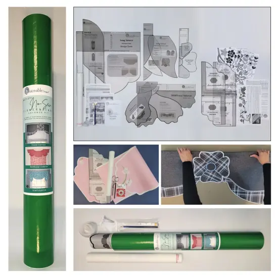 Multi-Style Blossom Valance Kit Make Unique Window Treatments Without Sewing {4}