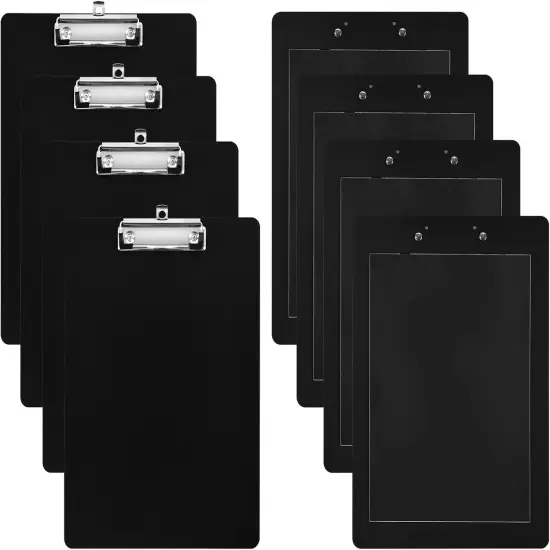 4 Pieces Magnetic Clipboards Black Clip Board with Low Profile Letter Size Clipboards 9X 12.5 Inch Standard Clip Hardboard Magnetic Clipboard for Refrigerator for Office Classroom Home Factory {1}