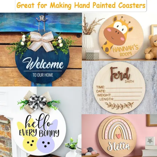 12 Inch Wood Circles for Crafts {5}