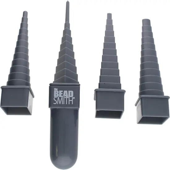 The Beadsmith Mandrel 4X, Wire Wrapping Set, 4 Different Shapes, Oval, Square, Round and Triangle, Plus Interchangeable Handle, Metal Jewelry Forming and Shaping Tool {2}