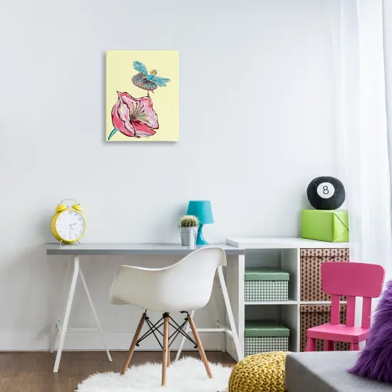 Stupell Industries Ballerina Fairy & Flower Canvas, design by Susan Lugar {2}