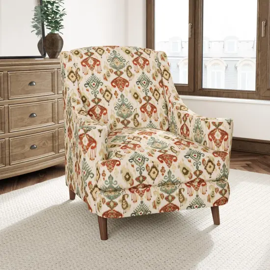 Fiesta - Aqua & Teal,Red & Burgundy Abstract & Geometric,Global Upholstery Fabric 54 Inches" {2}