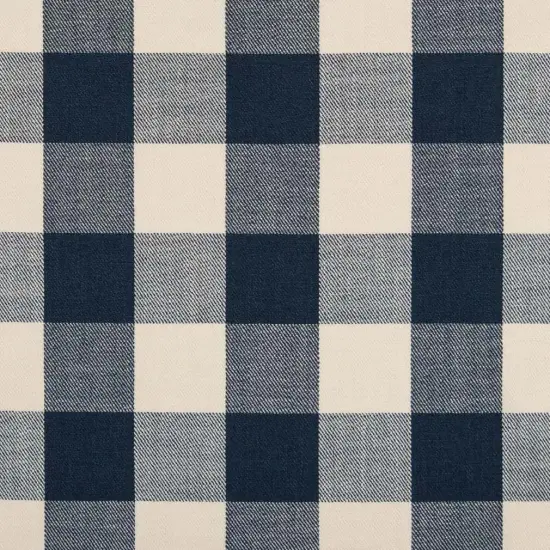 Buffalo Navy - Blue Check & Houndstooth,Plaid Upholstery Fabric 54 Inches" {1}