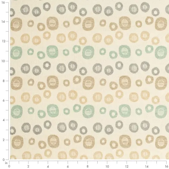 Mint - AquaTeal AbstractGeometric Upholstery Fabric 54 Inches" {2}