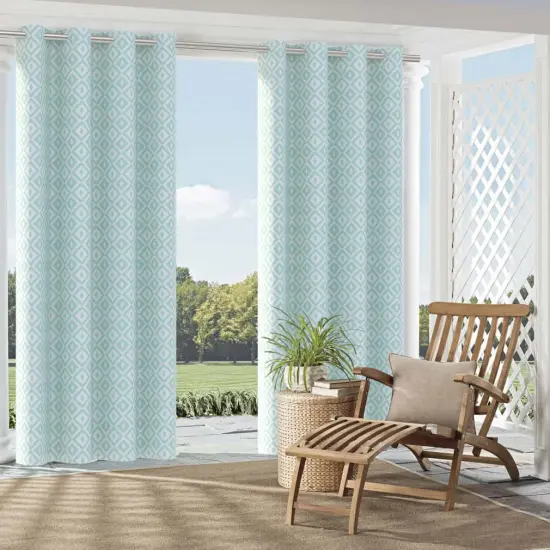 Mist - Aqua & Teal Abstract & Geometric,Diamonds Upholstery Fabric 54 Inches" {2}