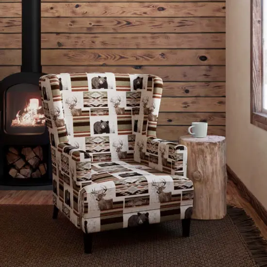 Sedona Sage - Green,Orange & Rust Novelty Upholstery Fabric 54 Inches" {2}