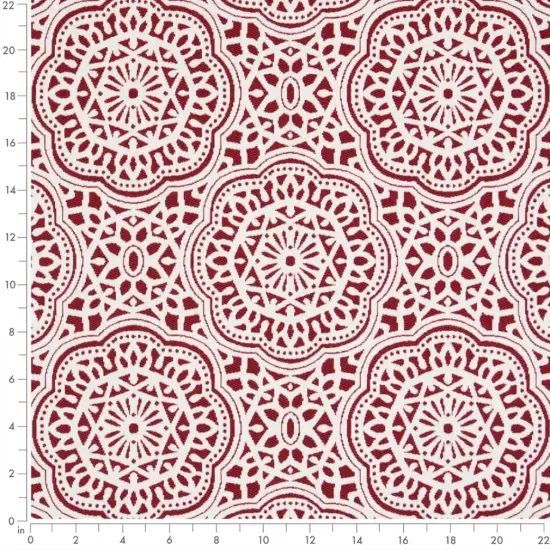 Apple - Red & Burgundy Abstract & Geometric,Global Upholstery Fabric 54 Inches" {3}