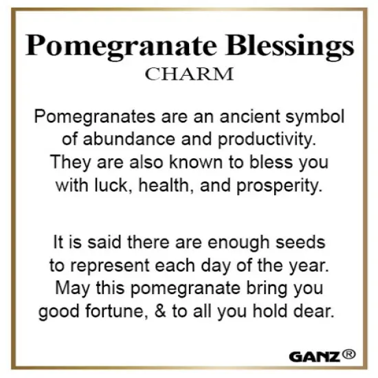 Pomegranate Blessings Charm {3}