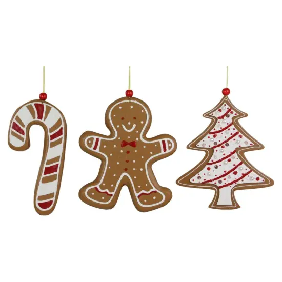 8" Gingerbread Cookie Ornaments {1}