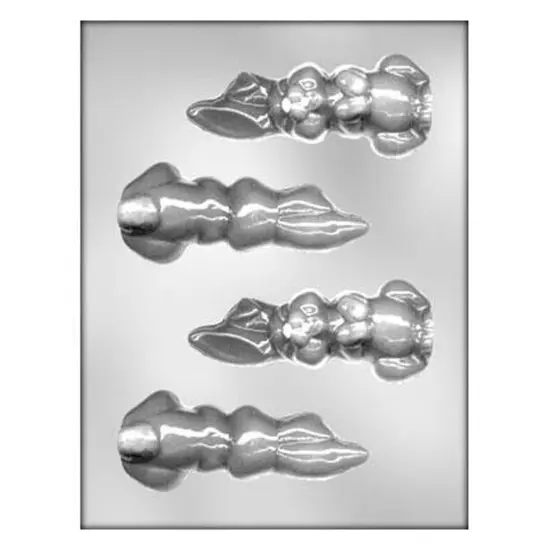3D Flop Earred Rabbit Chocolate Mold {1}