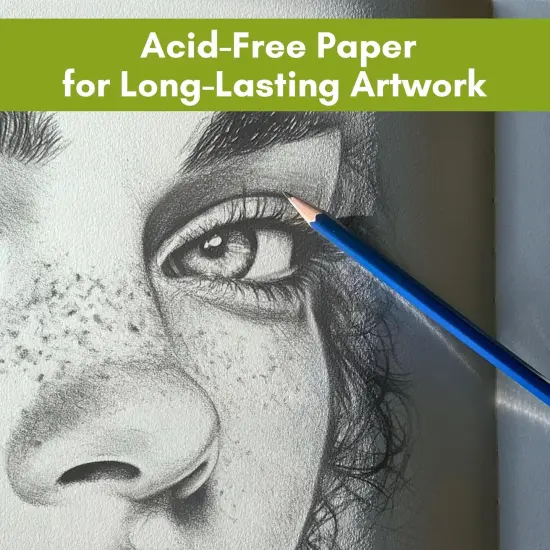 A4 Sketchbook (210x297mm / 100 Pages) Professional Grade Artists Sketch Book {3}