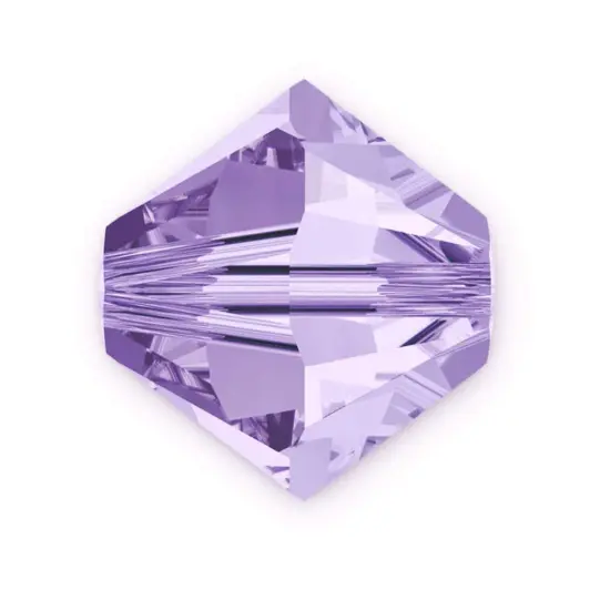 200pcs Authentic Preciosa 6mm Faceted Bicone Crystal Loose Beads Violet Compatible with Swarovski 5301/5328 for DIY Jewelry Making Pre-B604 {1}