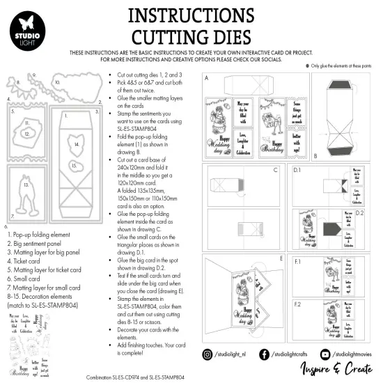 Studio Light Essentials Cutting Die-Turning Pop-Out {3}
