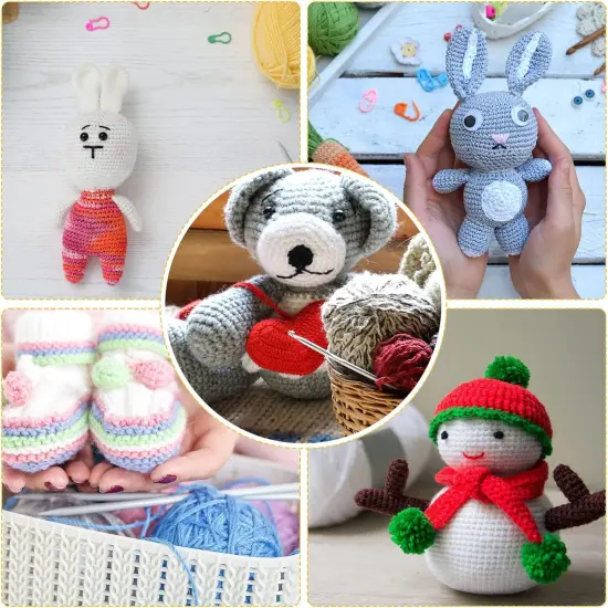 66 Rolls Assorted Colors Crochet Yarn {4}