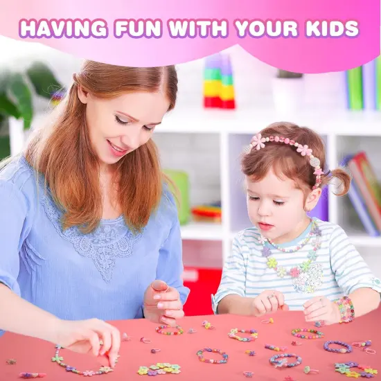 Friendship Bracelet Making Kit Toys, Ages 7 8 9 10 11 12 Year Old Girls (Pink) 8.26 x 5.51 x 1.96 inches {4}