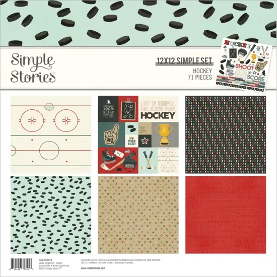 Simple Stories Collection Kit 12"X12"-Hockey {1}