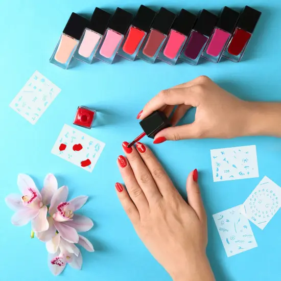 Airbrush Nail Stencils - Nail Art Stencils Series #12: 360 Unique Designs from 20 Individual Templates {6}