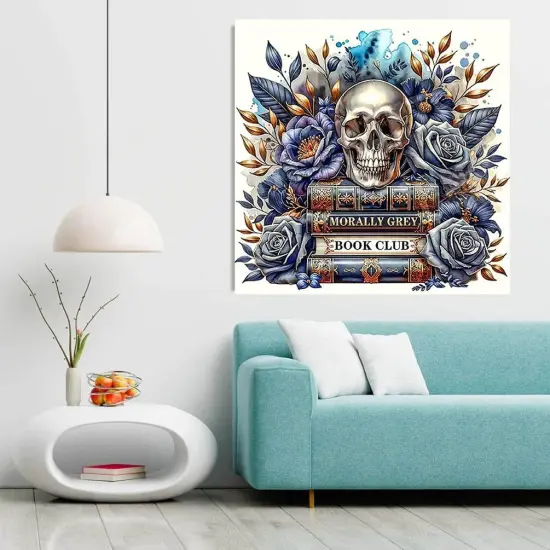 5D Book Skull Diamond Painting Kits for Adults {4}