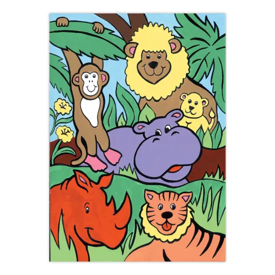 MFP9 | Painting by numbers™ Children's 10pc 8.75" x 11.75" Jungle Animals Painting Project {2}