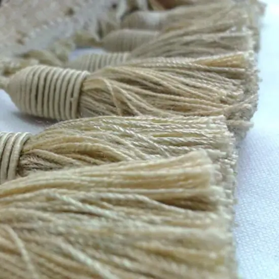 Light Gold Tassel Fringe Trim 3" Tassels By the Yard {3}