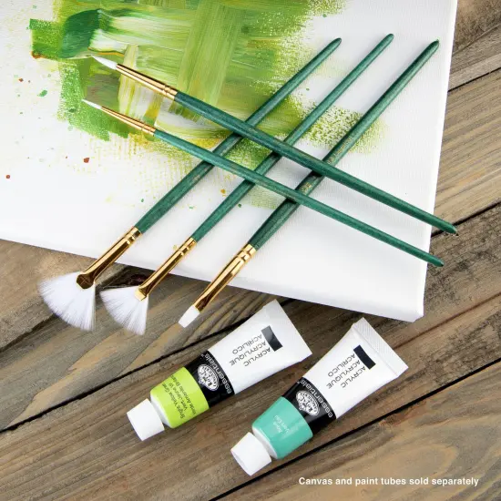 RSET-9141 | 5pc White Taklon Variety Brush Set {5}