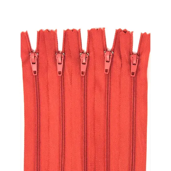 7 Inch Nylon Zippers #3 Closed Bottom Orange&nbsp; {2}