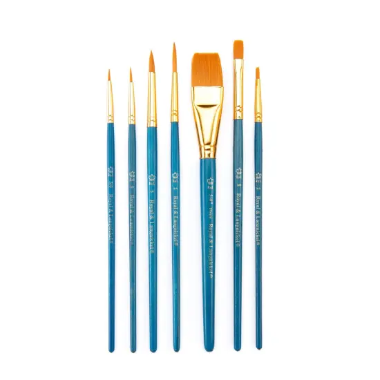 RSET-9183 | 7pc Golden Taklon Variety Brush Set {2}